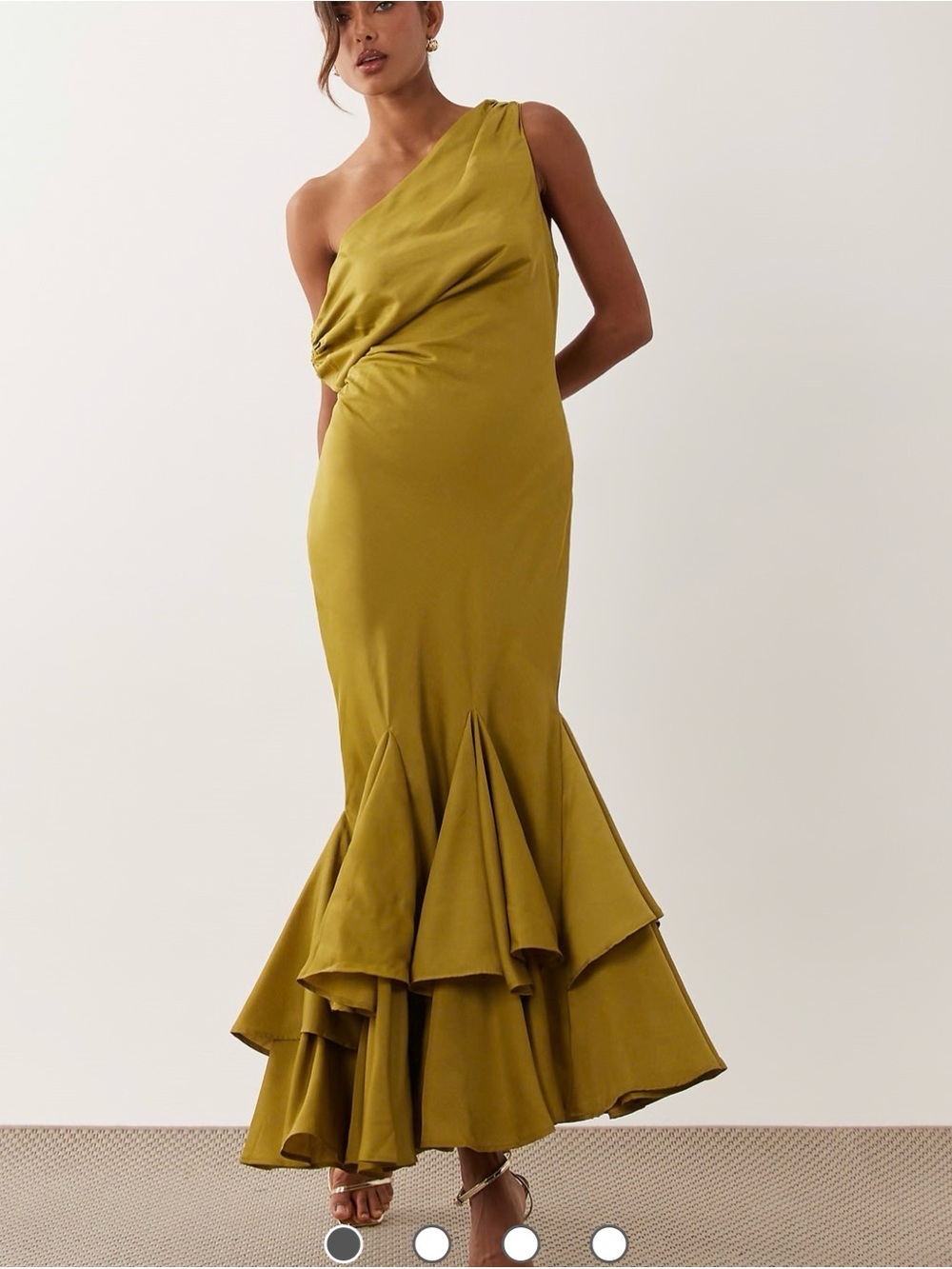 ASOS asymmetrical midi dress
